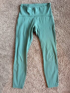 lululemon women’s 25” wunder under Leggings in Grey Sage